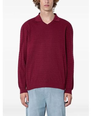 Miu Miu Strukturierter Pullover - Rot