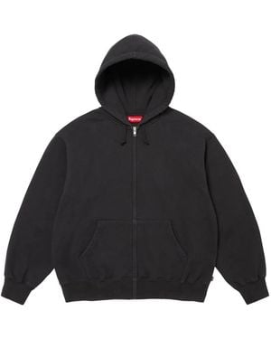 Supreme Cut-Out Zip-Up Hoodie - Black