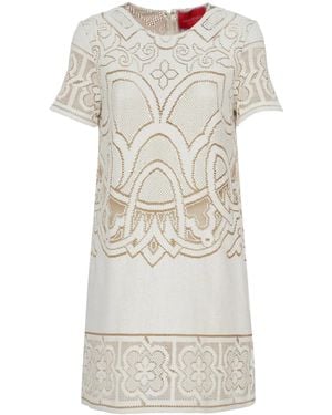 La DoubleJ Lacey Cotton-Blend T-Shirt Minidress - Gray