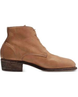 Undercover X Guidi Leather Desert Boots - Brown