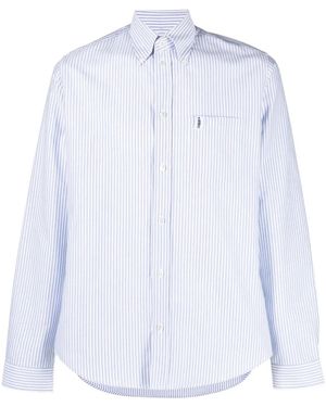 Mackintosh Bloomsbury Striped Shirt - White