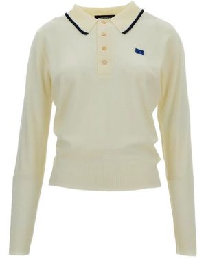 Wales Bonner X John Smedley Henry Long-Sleeve Polo Shirt - Natural