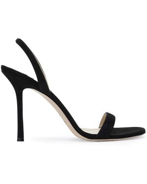 Jimmy Choo Jenn 100 Slingback-Sandalen Aus Wildleder - Schwarz