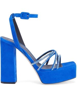 Giuseppe Zanotti Arhama プラットフォームサンダル - ブルー