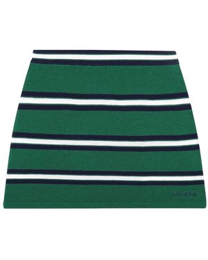 Sporty & Rich Striped Mini Skirt - Green