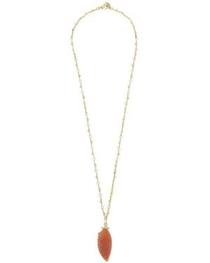 Ulla Johnson Collar Con Charm De Ala Grande - Blanco