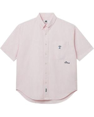 Chocoolate Striped Pocket Shirt - Pink