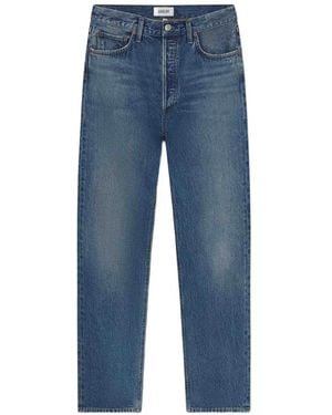 Agolde 90's Pinch Waist Straight-Leg Jeans - Blue