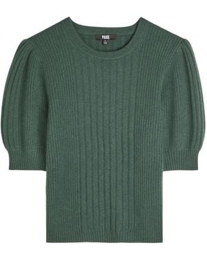 PAIGE Top Kato con manga farol - Verde