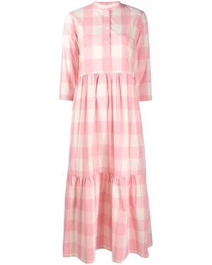 Woolrich Check-Print Shirt Dress - Pink