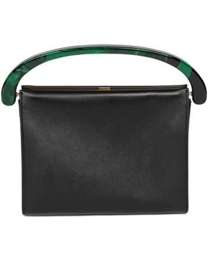 Dries Van Noten Medium Leather Tote Bag - Black