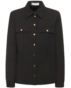 Michael Kors Flap-Pocket Button-Up Shirt - Black