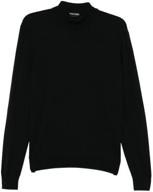 Tom Ford Wool Knit Top - Black