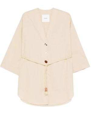 Nanushka Cotton Shirt - Natural