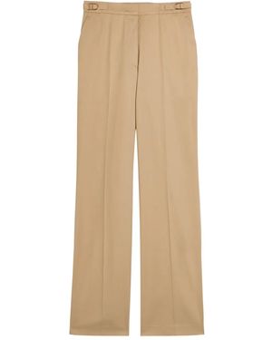 Gabriela Hearst Vesta Buckle-Detail Trousers - Natural