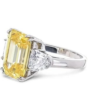 Fantasia by Deserio Bague Canary À Zircon Cubique - Metallic