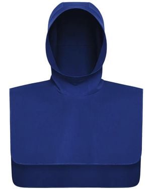Muzaradi Logo-Patch Cotton Hood - Blue