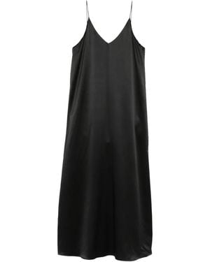 Lisa Yang Robe-Nuisette À Col V - Black