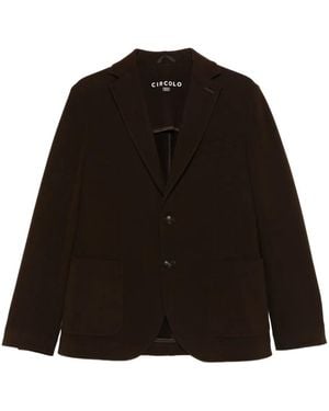 Circolo 1901 Button Patch-Pocket Jacket - Black