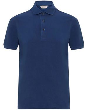 Gran Sasso Buttoned Polo Shirt - Blue