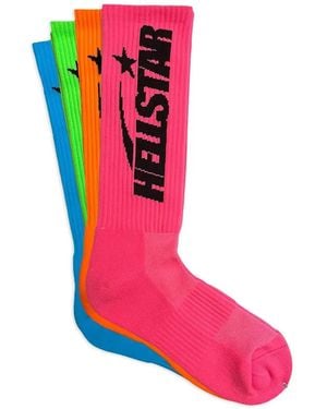 HELLSTAR Logo Socks (Set Of Four) - Pink