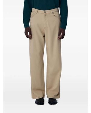 Miu Miu Five-Pocket-Jeans Mit Logo - Natur