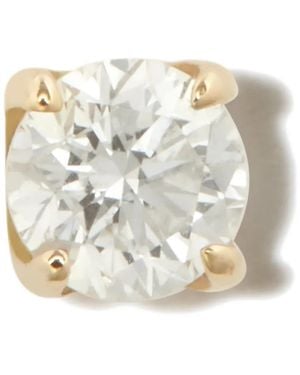 Otiumberg 14Kt Star Gelbgoldohrstecker Mit Einem Diamanten - Weiß