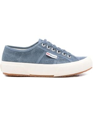Superga Lace-Up Cotton Trainers - Blue
