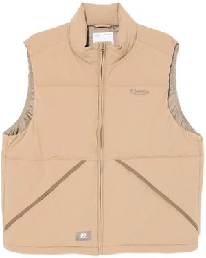 Chocoolate Weste Mit Logo-Stickerei - Natur