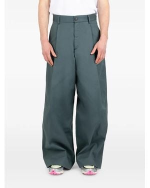Societe Anonyme Pleated Wide Trousers - Blue