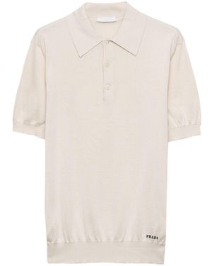 Prada Polo de seda - Blanco