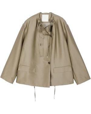 JNBY Drawstring Long-Sleeve Blazer - Natural