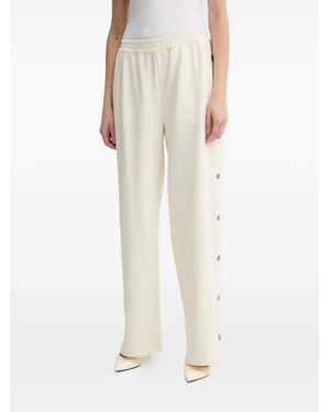 Ba&sh Josta Elastic-Waist Button-Detail Track Pants - Natural
