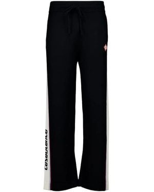 CASABLANCA Striped Trousers - Black