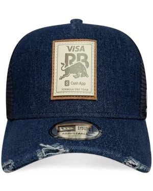 KTZ Distressed-Effect Trucker Cap - Blue