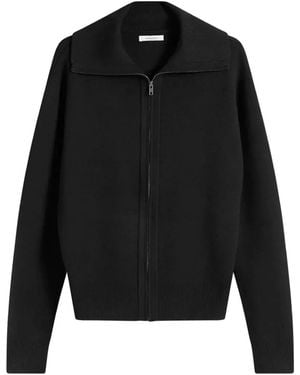 Entire studios Zip-Up Knitted Sweatshirt - Black
