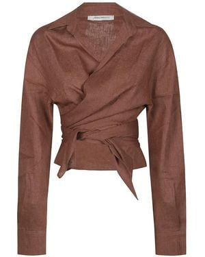 hinnominate Camisa Con Cintura Lazada - Marrón