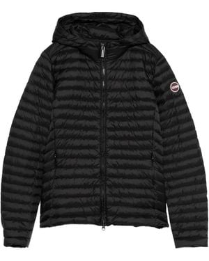 Colmar Quilted Hooded Jacket - Black