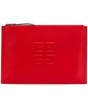 Givenchy 4G Logo Clutch Bag - Red