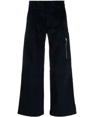 Ami Paris Pantalones Anchos - Azul