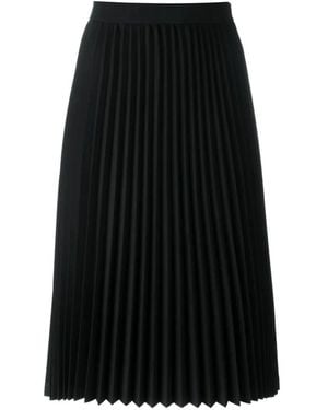 Comme des Garçons Pleated Midi Skirt - Black