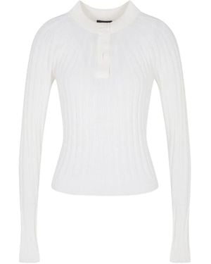 Giorgio Armani Pull À Manches Longues - Blanc