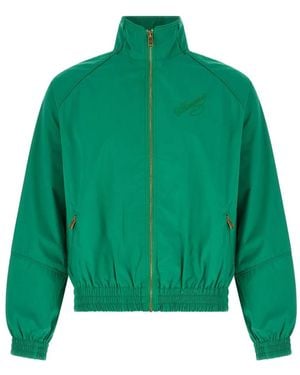 Willy Chavarria Raglan-Sleeve Windbreaker - Green