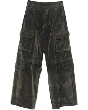 Juun.J Drawstring-Waist Cargo Jeans - Gray