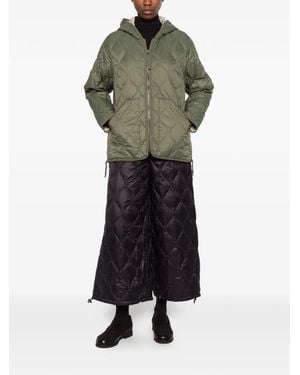 Taion Quilted Cropped Pants - Green