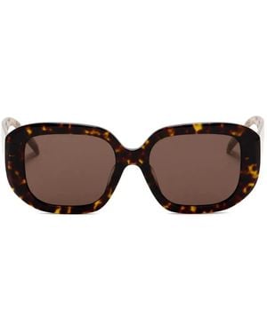 Tory Burch Tortoiseshell Square-Frame Sunglasses - Brown