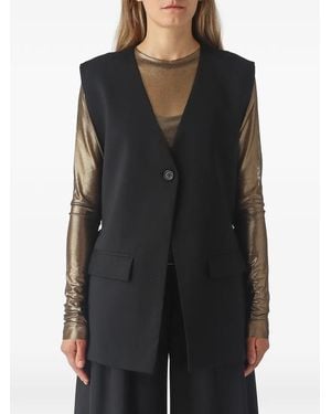 MEIMEIJ Chaleco Con Botones - Negro
