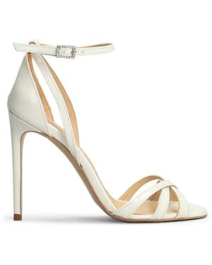 Fratelli Russo Patent-Finish Strappy Sandals - Metallic