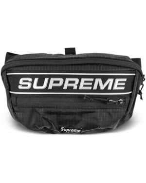 Supreme Logo-Print Belt Bag - Black