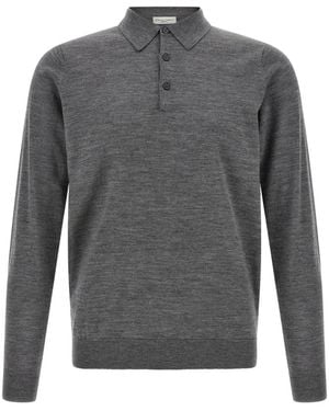 LARMERI STUDIO Polo En Laine Mérinos - Grey